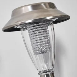 hofstein lampe solaire Rovigo LED Nickel mat, 1 lumière