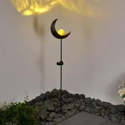 Luminaires Rustiques-hofstein lampe solaire Rovinj LED Cuivre, Noir, 1 lumière