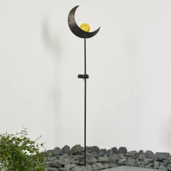 Luminaires Rustiques-hofstein lampe solaire Rovinj LED Cuivre, Noir, 1 lumière