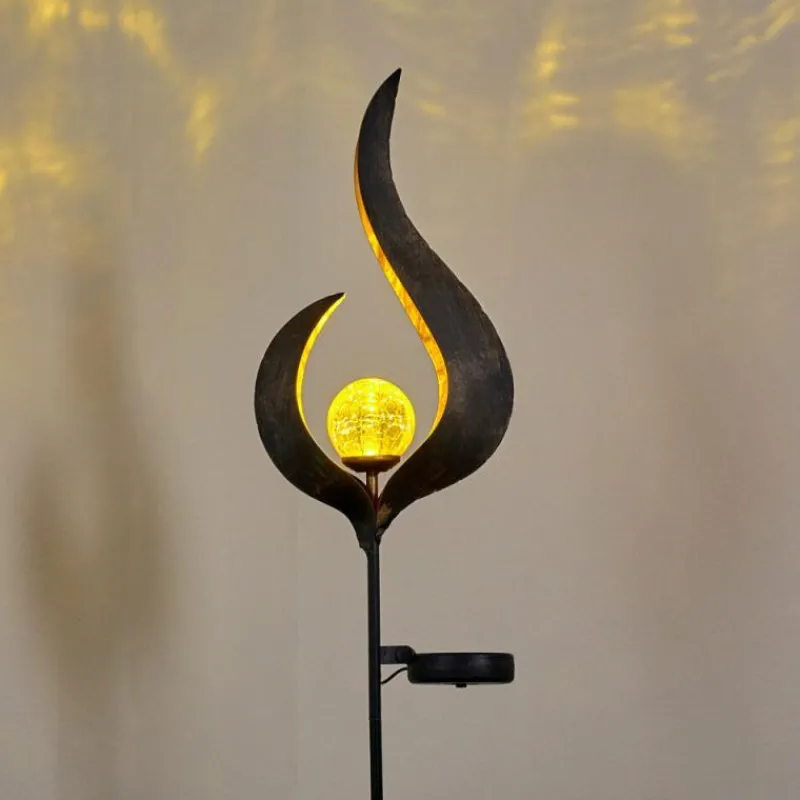 Luminaires Rustiques-hofstein lampe solaire Rovinj LED Anthracite, Cuivre, 1 lumière