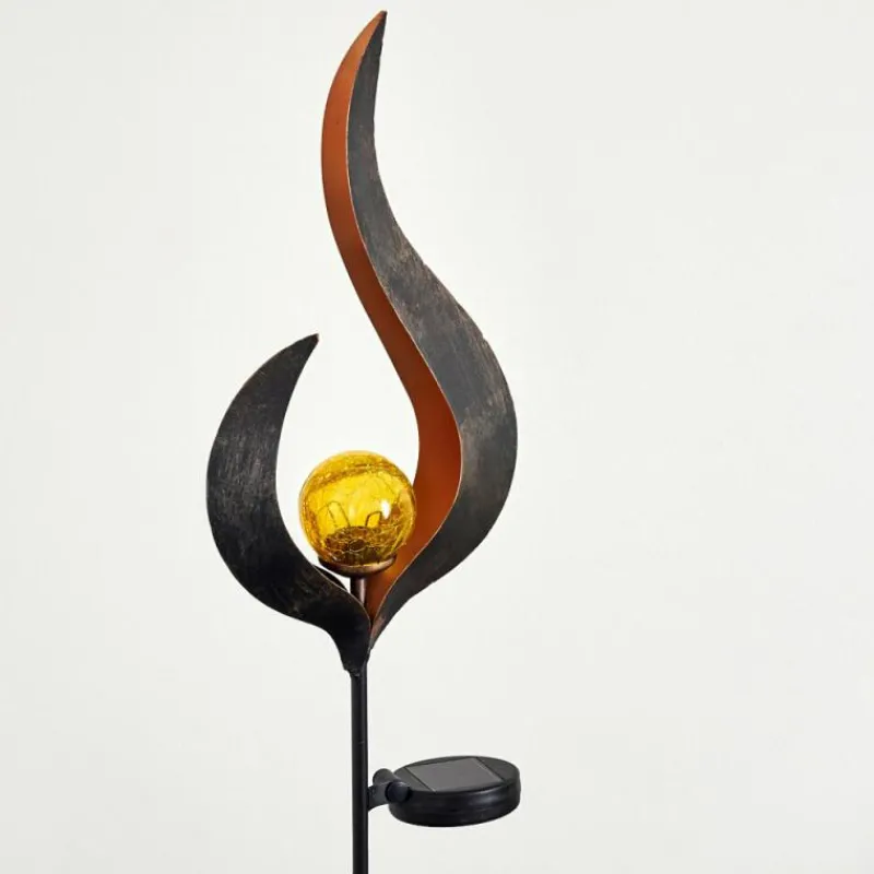 Luminaires Rustiques-hofstein lampe solaire Rovinj LED Anthracite, Cuivre, 1 lumière