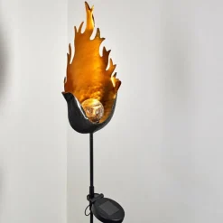 Luminaires Rustiques-hofstein lampe solaire Rovinj LED Noir doré, 1 lumière