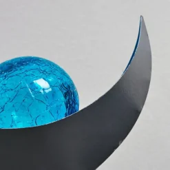 Luminaires Rustiques-hofstein lampe solaire Rovinj LED Bleu, Argenté, 1 lumière