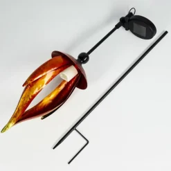 hofstein lampe solaire Rovinj LED Jaune, Rouge, Noir, 10 lumières