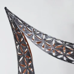 Luminaires Orientaux-hofstein lampe solaire Rovinj LED Cuivre, Noir, 1 lumière