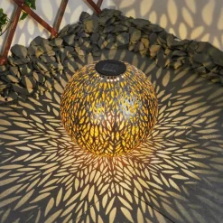 hofstein lampe solaire Samoao LED Cuivre, Noir, Argenté, 1 lumière