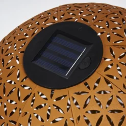 hofstein lampe solaire Samoao LED Rouille, Noir, 1 lumière