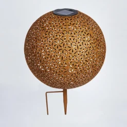 hofstein lampe solaire Samoao LED Rouille, Noir, 1 lumière