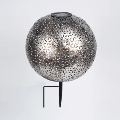 hofstein lampe solaire Samoao LED Cuivre, Noir, Argenté, 1 lumière