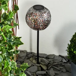 hofstein lampe solaire Samoao LED Cuivre, Noir, Argenté, 1 lumière