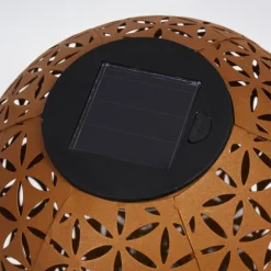 hofstein lampe solaire Samoao LED Rouille, Noir, 1 lumière