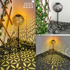 Lampes À Boules-hofstein lampe solaire Samoao LED Cuivre, Noir, Argenté, 1 lumière