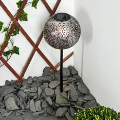 Lampes À Boules-hofstein lampe solaire Samoao LED Cuivre, Noir, Argenté, 1 lumière