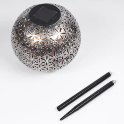 Lampes À Boules-hofstein lampe solaire Samoao LED Cuivre, Noir, Argenté, 1 lumière
