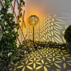 Lampes À Boules-hofstein lampe solaire Samoao LED Cuivre, Noir, Argenté, 1 lumière