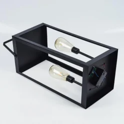 hofstein lampe solaire Sciolze LED Noir, Transparent, 2 lumières