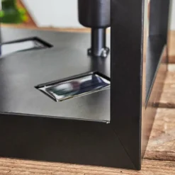 hofstein lampe solaire Sciolze LED Noir, Transparent, 2 lumières