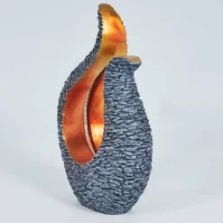 Luminaires Rustiques-hofstein lampe solaire Siviri LED Gris, Cuivre, 25 lumières