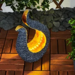 Luminaires Rustiques-hofstein lampe solaire Siviri LED Gris, Cuivre, 25 lumières