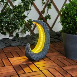 Luminaires Rustiques-hofstein lampe solaire Siviri LED Or, Gris, 25 lumières