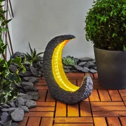 Luminaires Rustiques-hofstein lampe solaire Siviri LED Or, Gris, 25 lumières