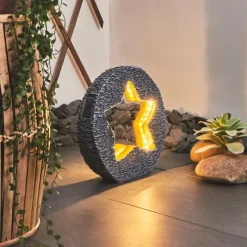 hofstein lampe solaire Siviri LED Bronze, Gris, 48 lumières