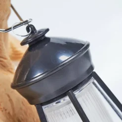 Luminaires Rustiques-hofstein lampe solaire Sofie LED Brun, Noir, 1 lumière