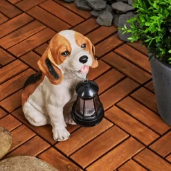 Luminaires Rustiques-hofstein lampe solaire Sofie LED Orange, Noir, Blanc, 1 lumière