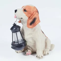 Luminaires Rustiques-hofstein lampe solaire Sofie LED Orange, Noir, Blanc, 1 lumière