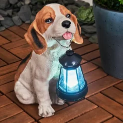 Luminaires Rustiques-hofstein lampe solaire Sofie LED Orange, Noir, Blanc, 1 lumière