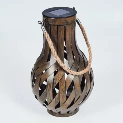 Lampes Vintages & Rétros-hofstein lampe solaire Soulé LED Brun, 1 lumière