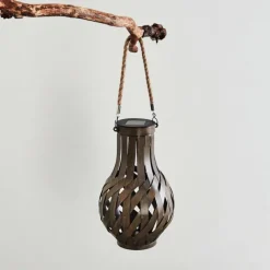 Lampes Vintages & Rétros-hofstein lampe solaire Soulé LED Brun, 1 lumière