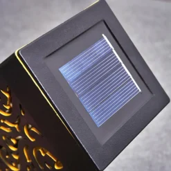 Luminaires Orientaux-hofstein lampe solaire Staranzano LED Jaune, Noir, 1 lumière