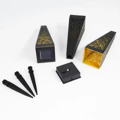 Luminaires Orientaux-hofstein lampe solaire Staranzano LED Jaune, Noir, 1 lumière