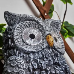 Luminaires Rustiques-hofstein lampe solaire Sunderby LED Gris, Orange, 2 lumières