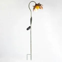 Luminaires Rustiques-hofstein lampe solaire Taft LED Ambre, Vert, Cuivre, 1 lumière