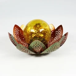 Luminaires Orientaux-hofstein lampe solaire Taft LED Vert, Cuivre, 1 lumière