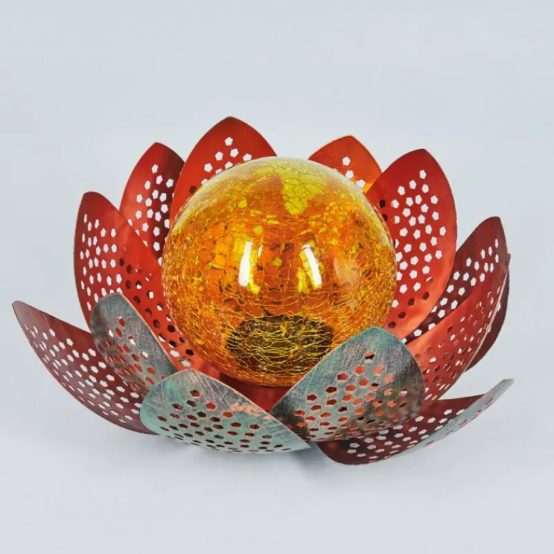 Luminaires Orientaux-hofstein lampe solaire Taft LED Vert, Cuivre, 1 lumière