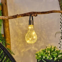 hofstein Lampe solaire Tian LED Noir, 1 lumière