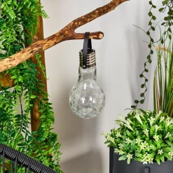 hofstein Lampe solaire Tian LED Noir, 1 lumière