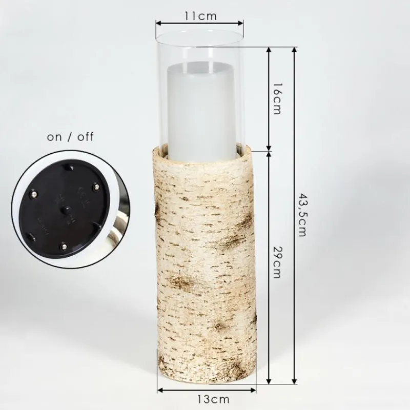 Lampes En Bois-hofstein lampe solaire Tivedstorp LED Couleur bois, 12 lumières