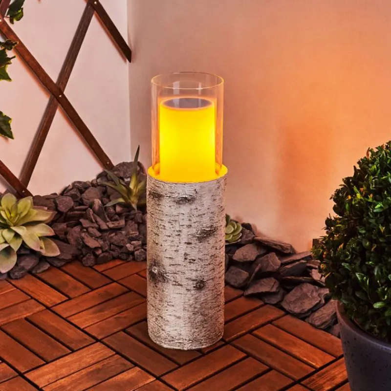 Lampes En Bois-hofstein lampe solaire Tivedstorp LED Couleur bois, 12 lumières