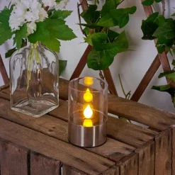 hofstein lampe solaire Wroclaw LED Argenté, 1 lumière