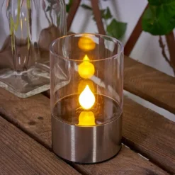 hofstein lampe solaire Wroclaw LED Argenté, 1 lumière