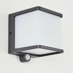hofstein Lampe solaires Burseryd LED Anthracite, 1 lumière, Détecteur de mouvement