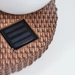 hofstein Lampe solaires Centrache LED Brun, 1 lumière