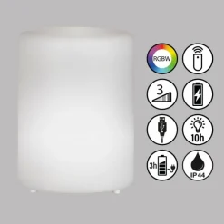 FHL easy Lampe solaires Ceppo LED Blanc, 1 lumière, Télécommandes, Changeur de couleurs* Éclairage Led