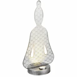 Luminaires Rustiques-Luminaires Globo Lighting Lampe solaires Globo LED Argent Oxydé, Noir, 1 lumière