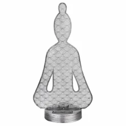 Luminaires Rustiques-Luminaires Globo Lighting Lampe solaires Globo LED Argent Oxydé, Noir, 1 lumière