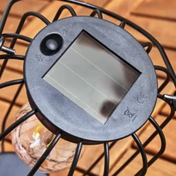 Style Boho-Chic-hofstein Lampe solaires Klovsta LED Noir, 1 lumière